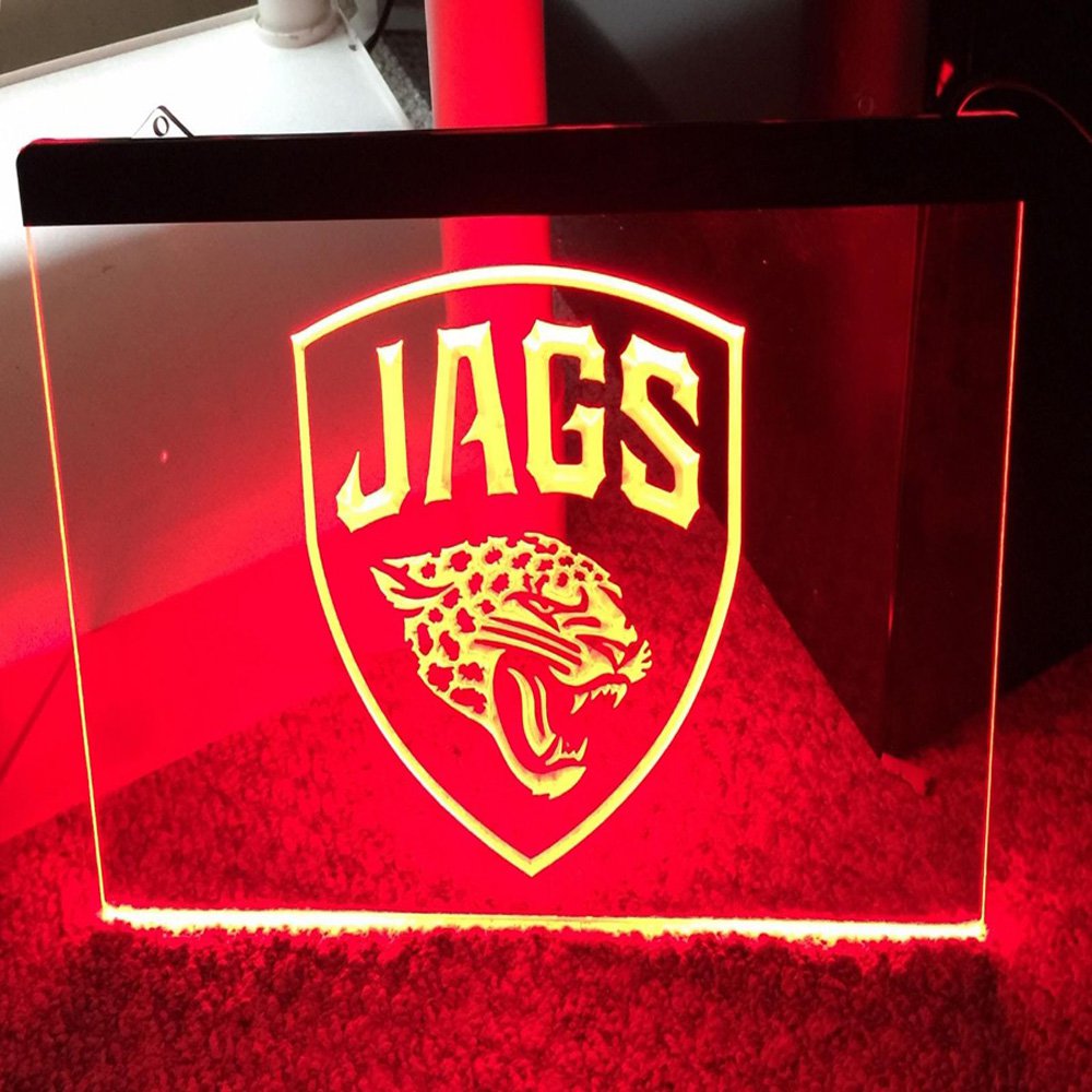 Jaguars Rugby Team Led Neon Sign home decor  craft display glowing
