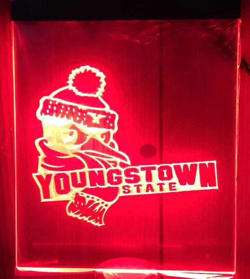 Youngstown State Penguins LED Neon Sign home decor craft display glowing