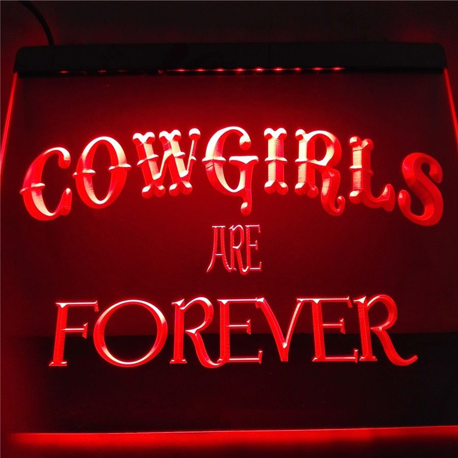 Cowgirls Are Forever Bar Beer Neon Sign home decor crafts