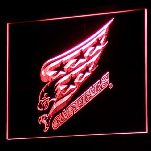 Washington Capitals Ice Hockey LED Neon Sign home decor craft fans gift