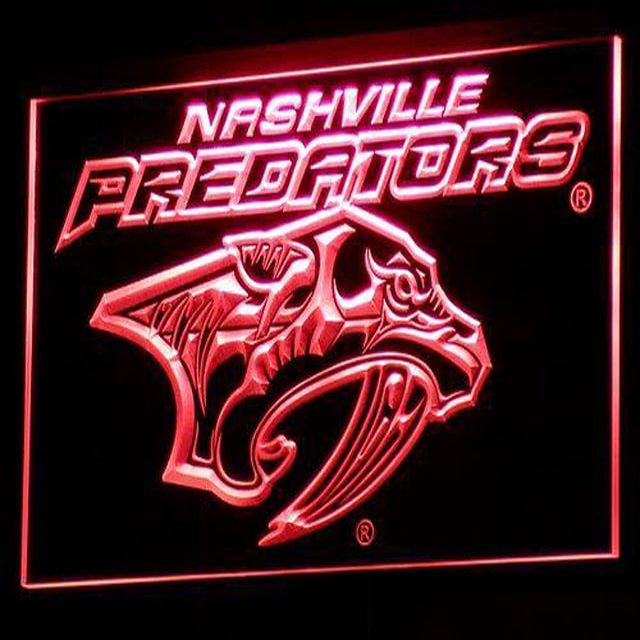 Nashville Predators Neon Sign home decor craft display glowing