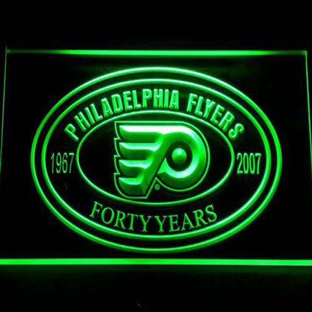 Philadelphia Flyers 40th Anniversary Led Neon Light Sign home decor craft