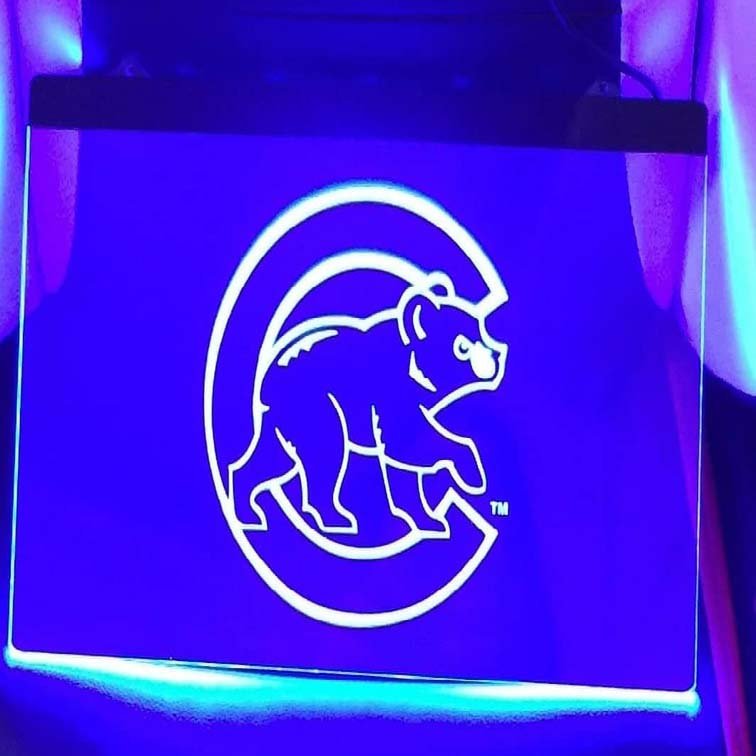 Chicago Cubs LED Neon Light Sign home decor craft display glowing gift fans