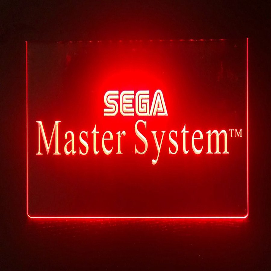 Sega Master System Games Led Neon Sign home decor, room craft display glowing