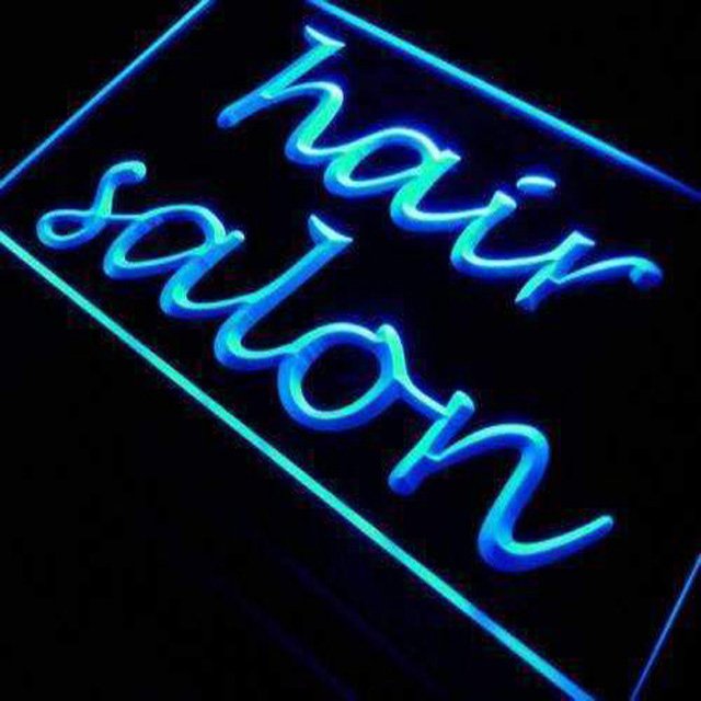 hair salon LED Neon Light Signs hang sign Shop Luminous Display Glowing