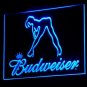 Budweiser Dancer Stripper Illuminated LED Neon Sign, Hang Wall Decor, Club, Bar