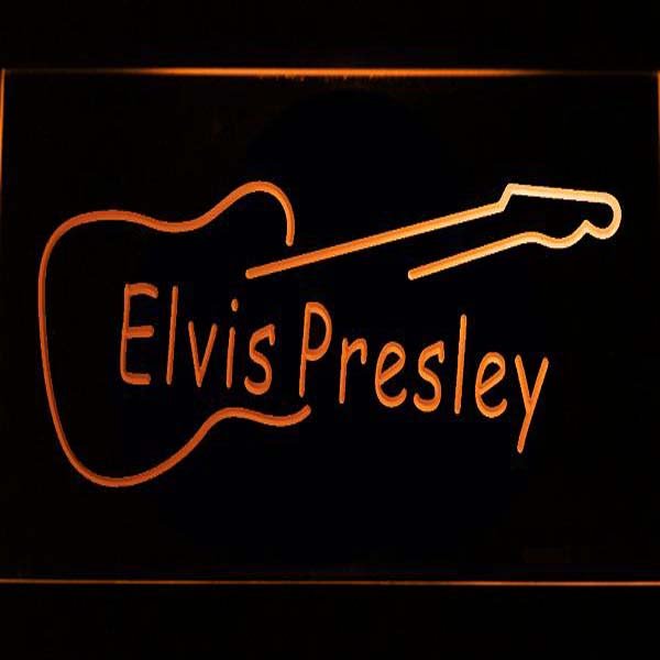 Elvis Presley Guitar LED Neon Sign hang sing walls decor