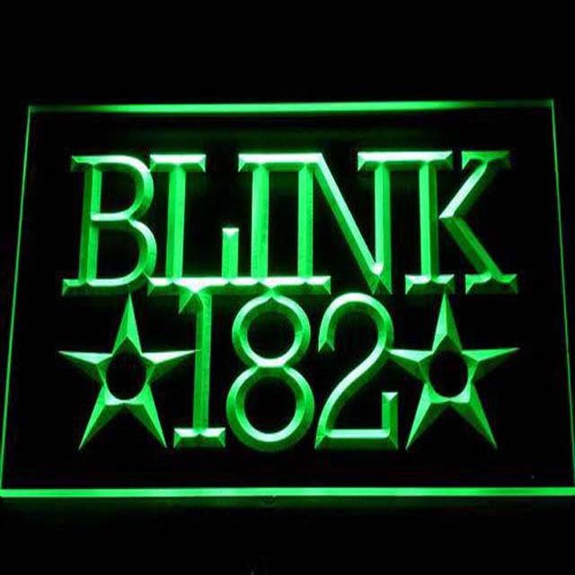 Blink 182 Rock n Roll Music Bar  LED Neon Sign home decor crafts