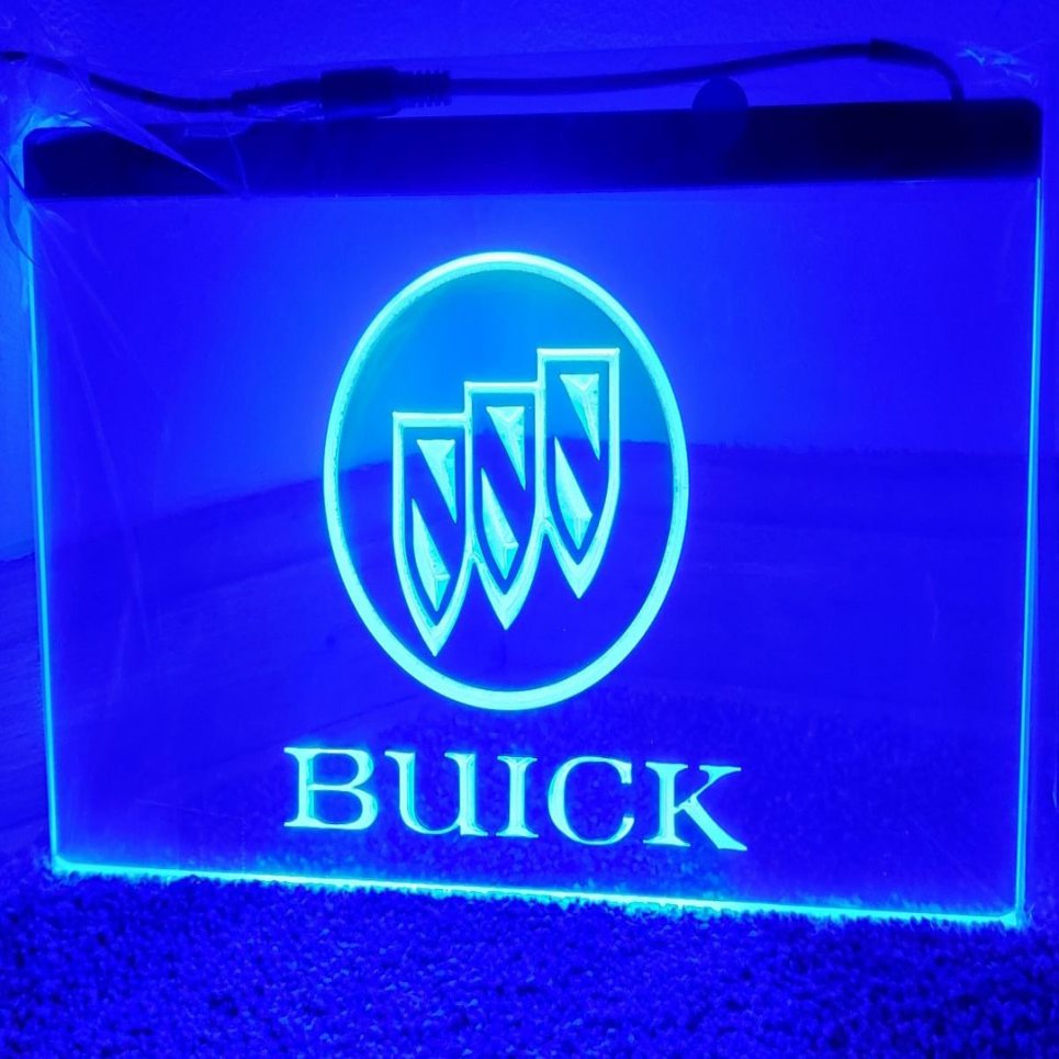 Buich Car LED Neon Sign home decor craft hang sign wall display glowing