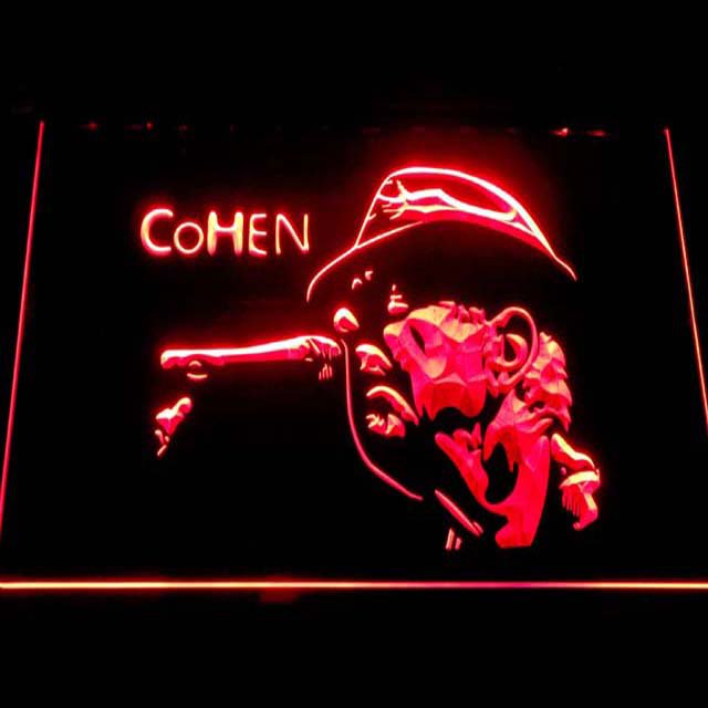 Leonard Cohen Face LED Neon Sign home decor crafts