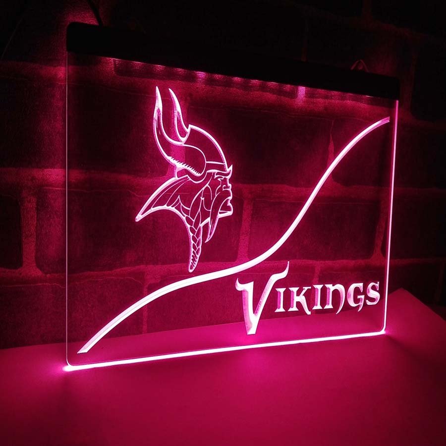 Minnesota Vikings LED Neon Sign Light NFL Football Sports Team
