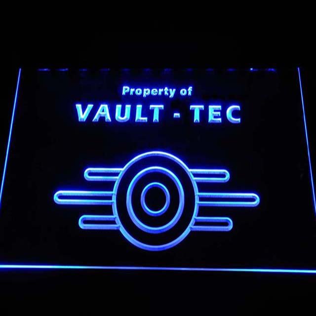 Fallout Property of Vault-Tec LED Neon Sign home decor crafts