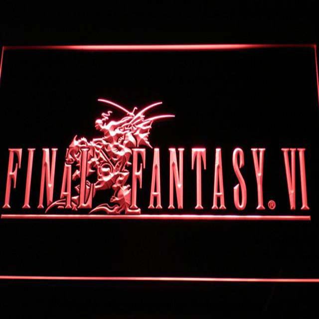 Final Fantasy VI LED Neon Sign hang sign wall home decor crafts