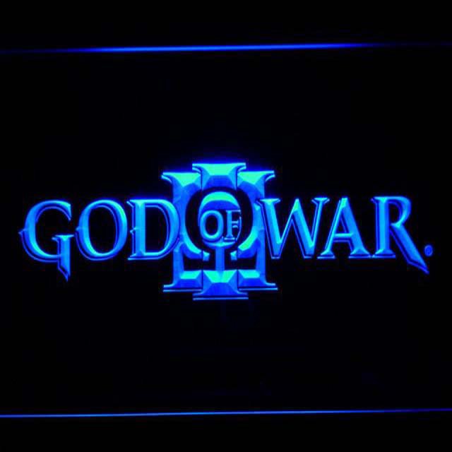 God of War 3 LED Neon Sign hang sign decor crafts display glowing