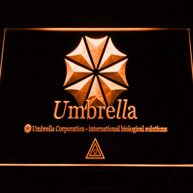 Resident Evil Umbrella Corporation LED Neon Sign home decor crafts