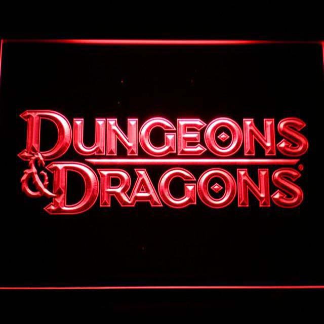 Dungeons & Dragons LED Neon Sign home decor crafts