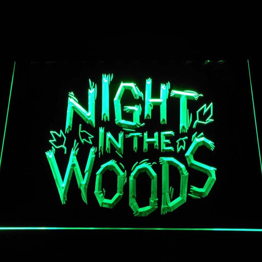 Night in the Woods LED Neon Sign home decor crafts display glowing