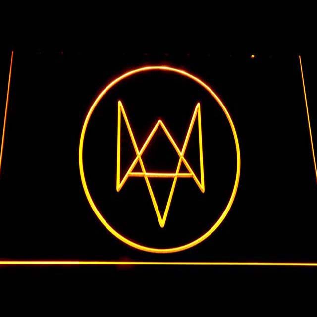 Watch Dogs Logo LED Neon Sign LED Neon Sign home decor crafts