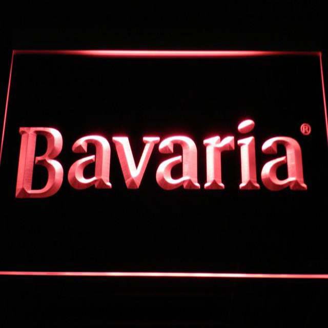 Bavaria Beer Illuminated Led Neon Sign Decor Hang Wall, Bar, Pub, Lights Art