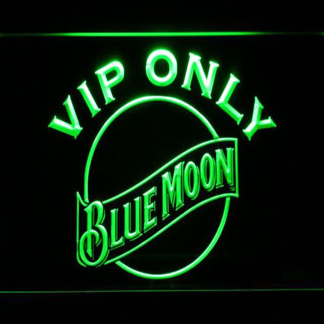 Blue Moon VIP Only LED Neon Sign