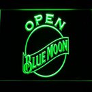 Blue Moon Open LED Neon Sign Home Decor Crafts Display Glowing