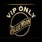 Blue Moon VIP Only Illuminated Led Neon Sign Decor Hang Wall, Lights D&Atilde;&copy;cor Art