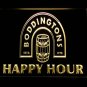Boddingtons Happy Hour Illuminated Led Neon Sign Decor Hang Wall, Lights Art