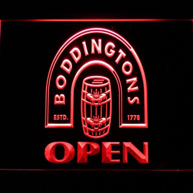 Boddingtons Brewery Open Illuminated LED Neon Sign Decor Hang Wall, Lights Art