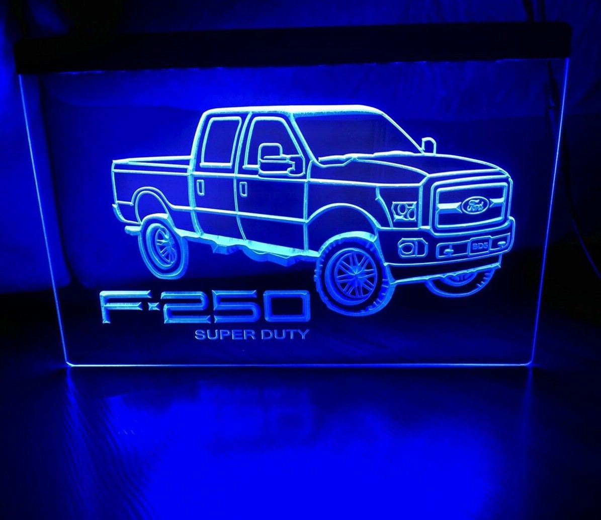 Ford F250 Super Duty Truck LED Neon Signs Home Decor Garage Man cave