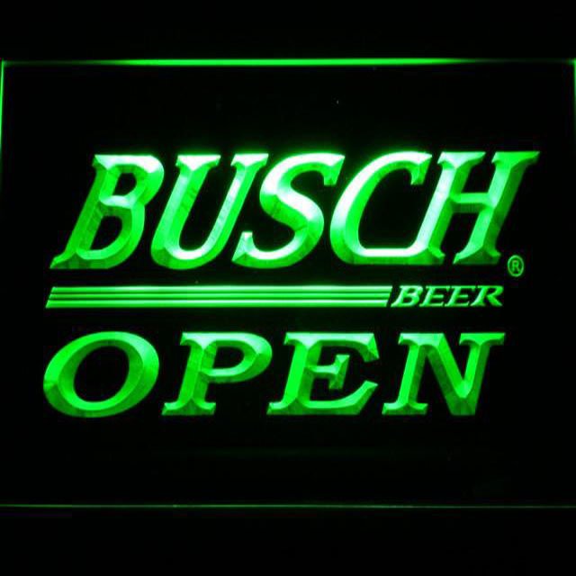 Busch Open LED Neon Sign hang sign the walls decor crafts