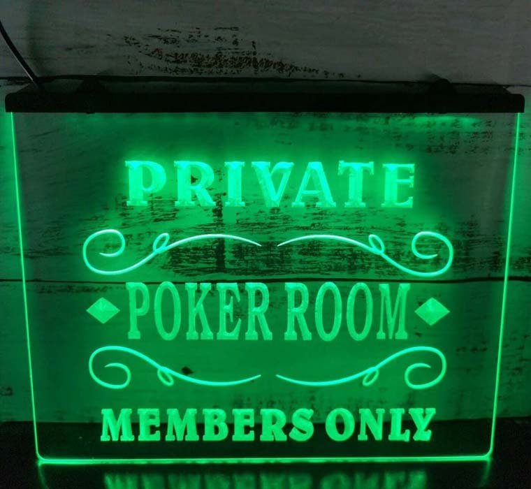 Private Poker Room Led Neon Light Sign Bar Pub Home Decor