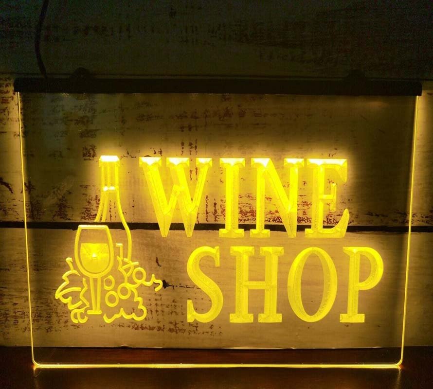 Wine Shop Led Neon Light Sign Home Decor Advertise