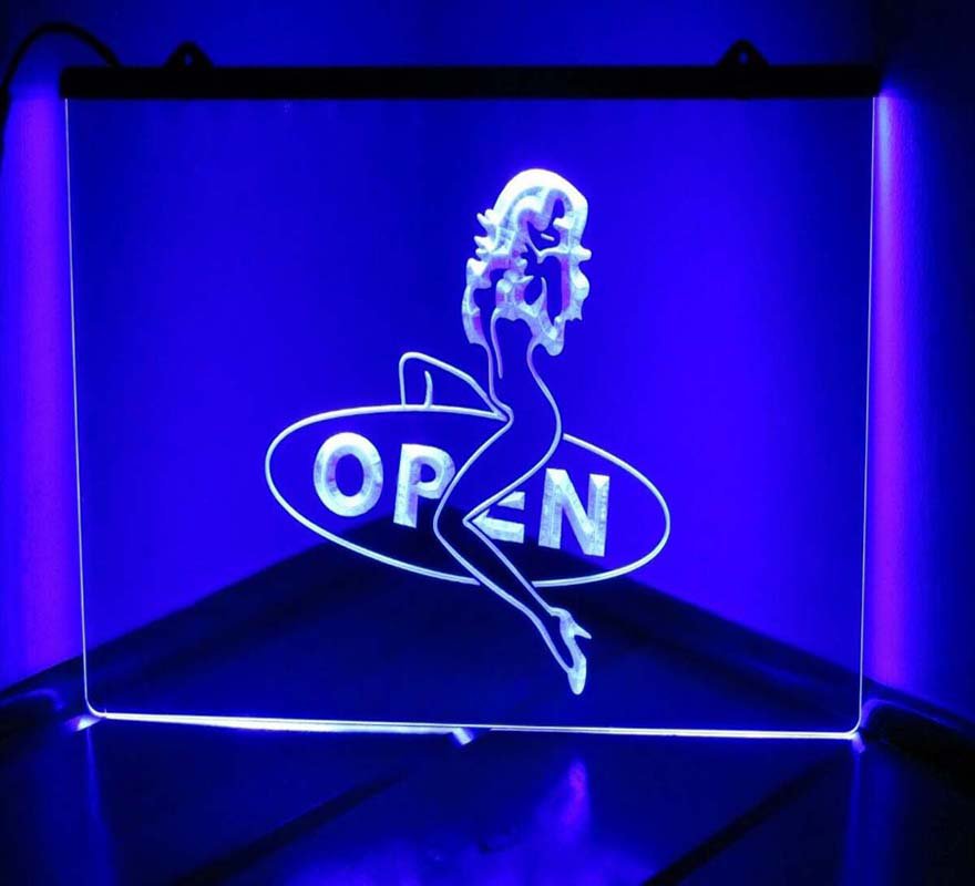 Open Sexy Led Neon Light Sign 5938