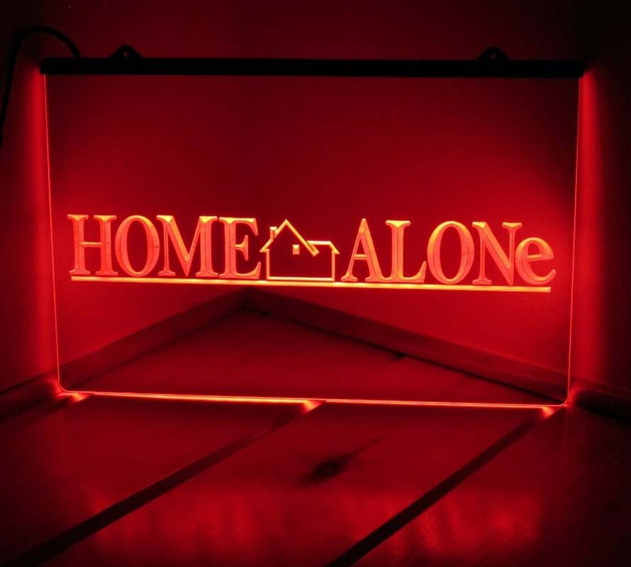 Home Alone Movies LED Neon Light Sign