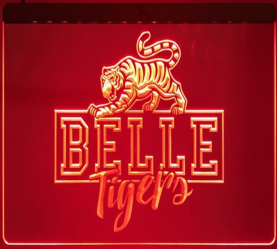 Belle Tigers LED Neon Sign