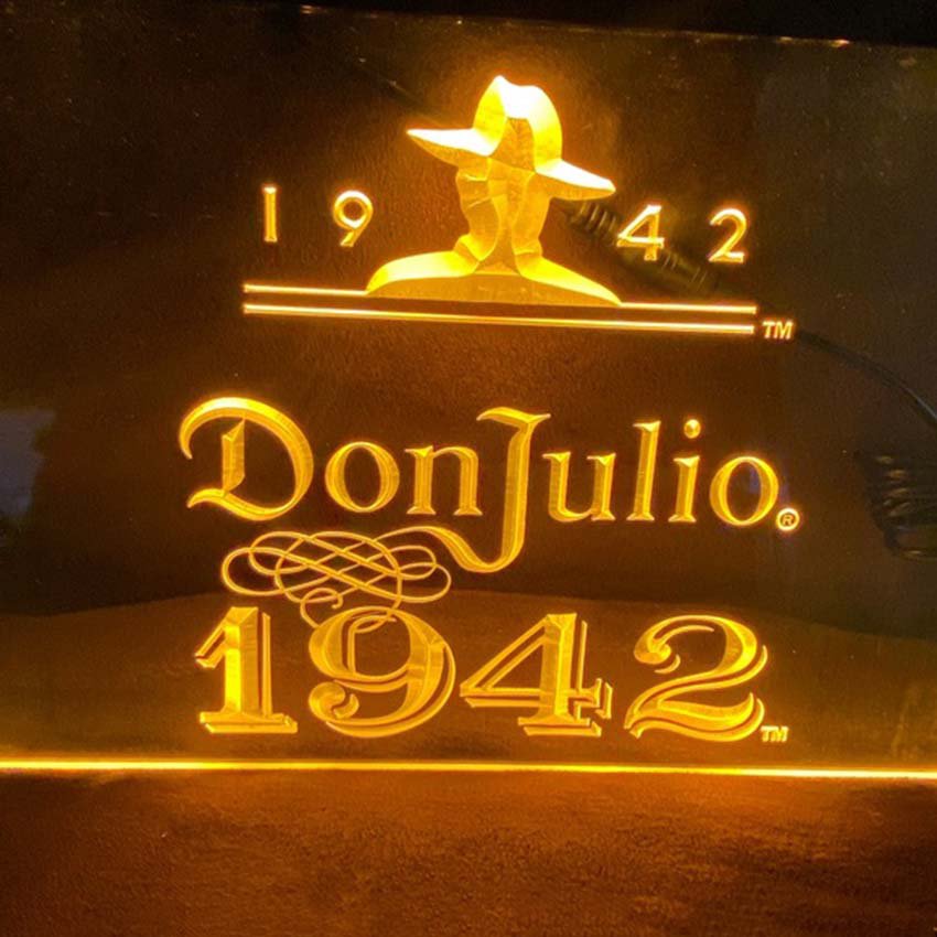 Don Julio 1942 Tequila Illuminated LED Neon Sign Hang Wall Decor, Bar, Pub