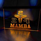 Mamba 24 Illuminated LED Neon Sign Hang Wall Decor, Room, Fans Gift, Lights Art