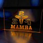 Mamba 24 Illuminated LED Neon Sign Hang Wall Decor, Room, Fans Gift, Lights Art