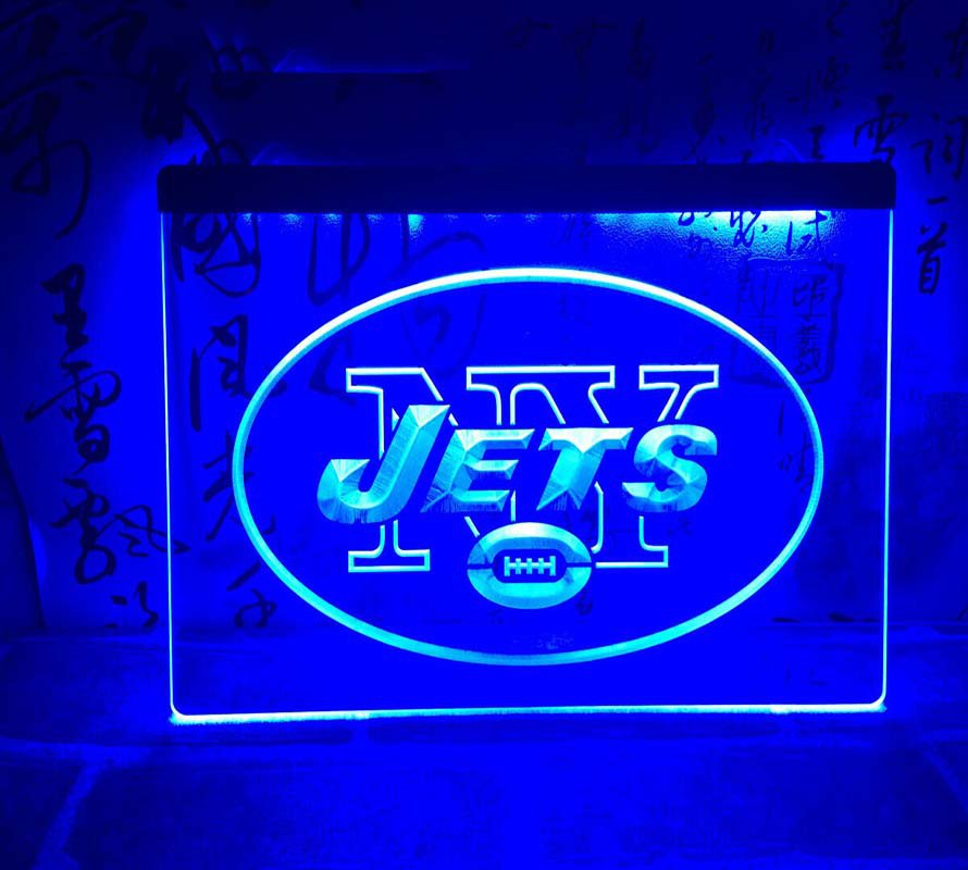 New York Jets LED Neon Sign Home Decoration Display Glowing Craft Gift