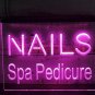 Nails Spa Pedicure Beauty Salon Neon Sign Hang Signs Wall Luminous Craft Art
