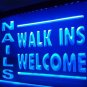 Nail Walk Ins Welcome Beauty Salon Neon Sign Hang Signs Wall Light Craft Art