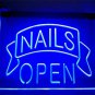 Nails Open Led Neon Sign Hang Signs Wall Beauty Salon Art Light Craftsmanship