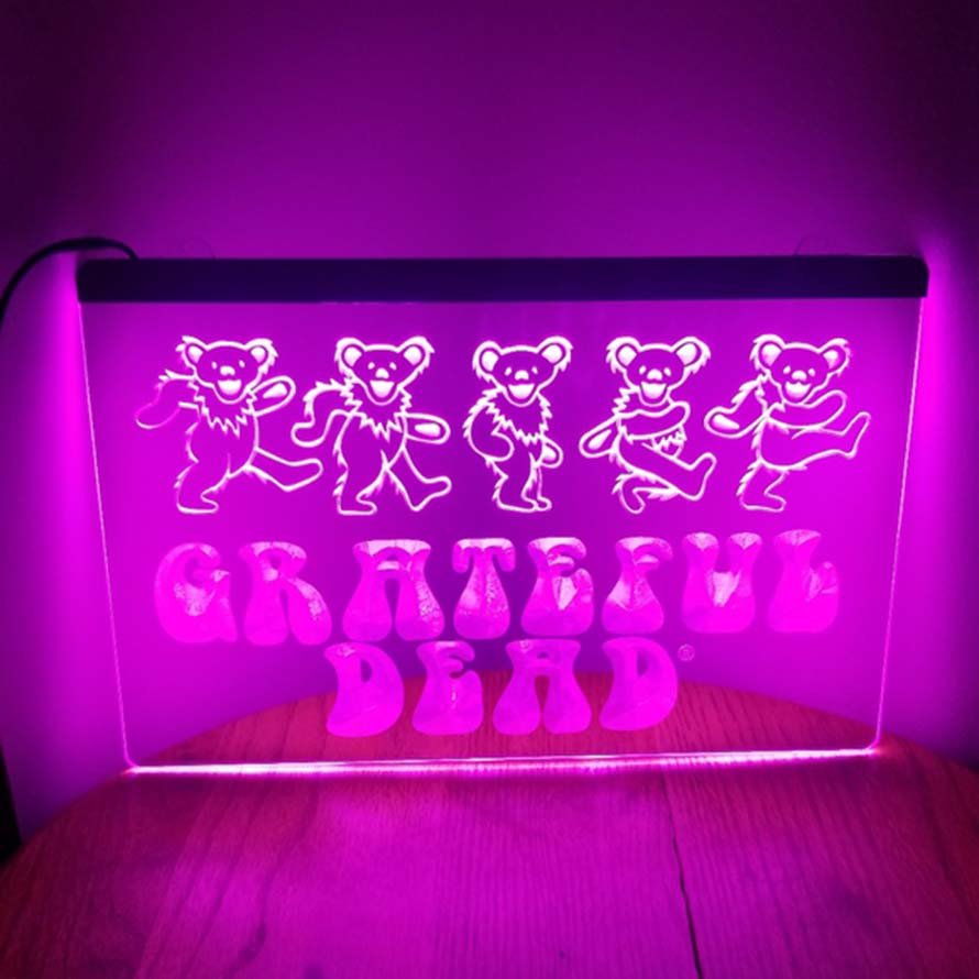 Grateful Dead Led Neon Sign Home Decor, Room, Handmade Light Gift