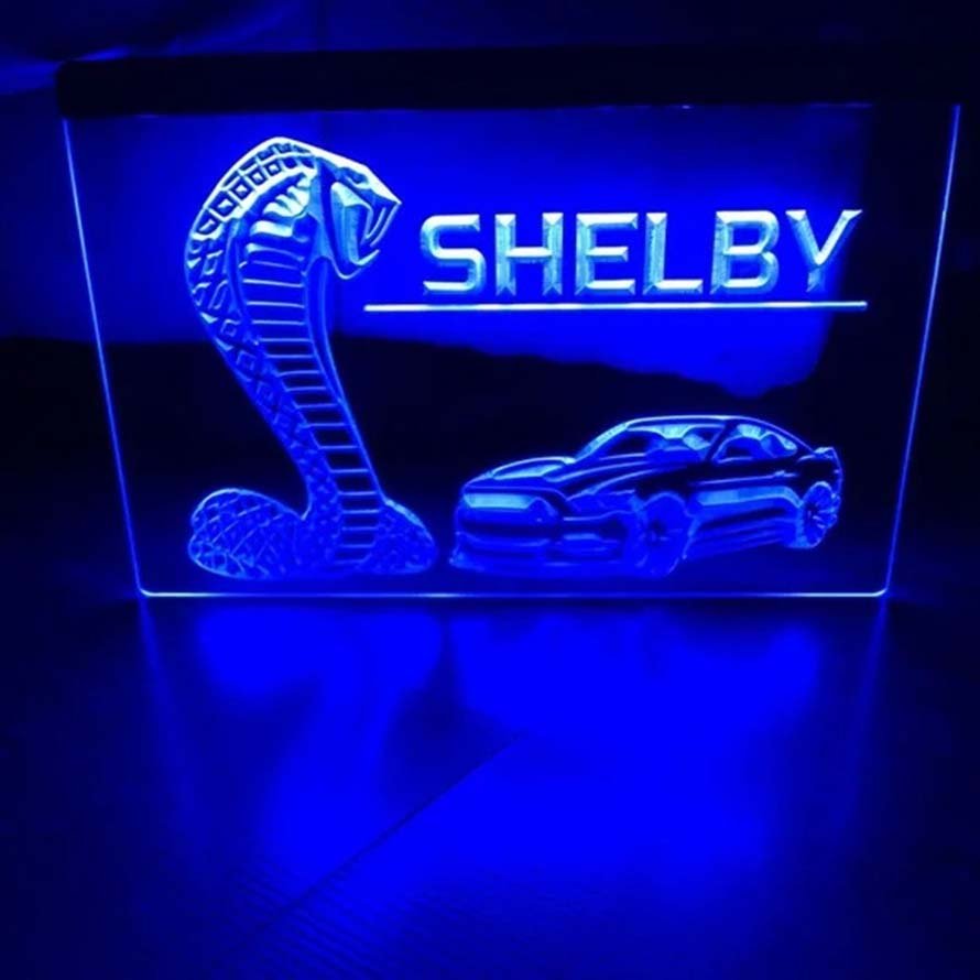Shelby Led Neon Sign Home Decor Garage Art Craft