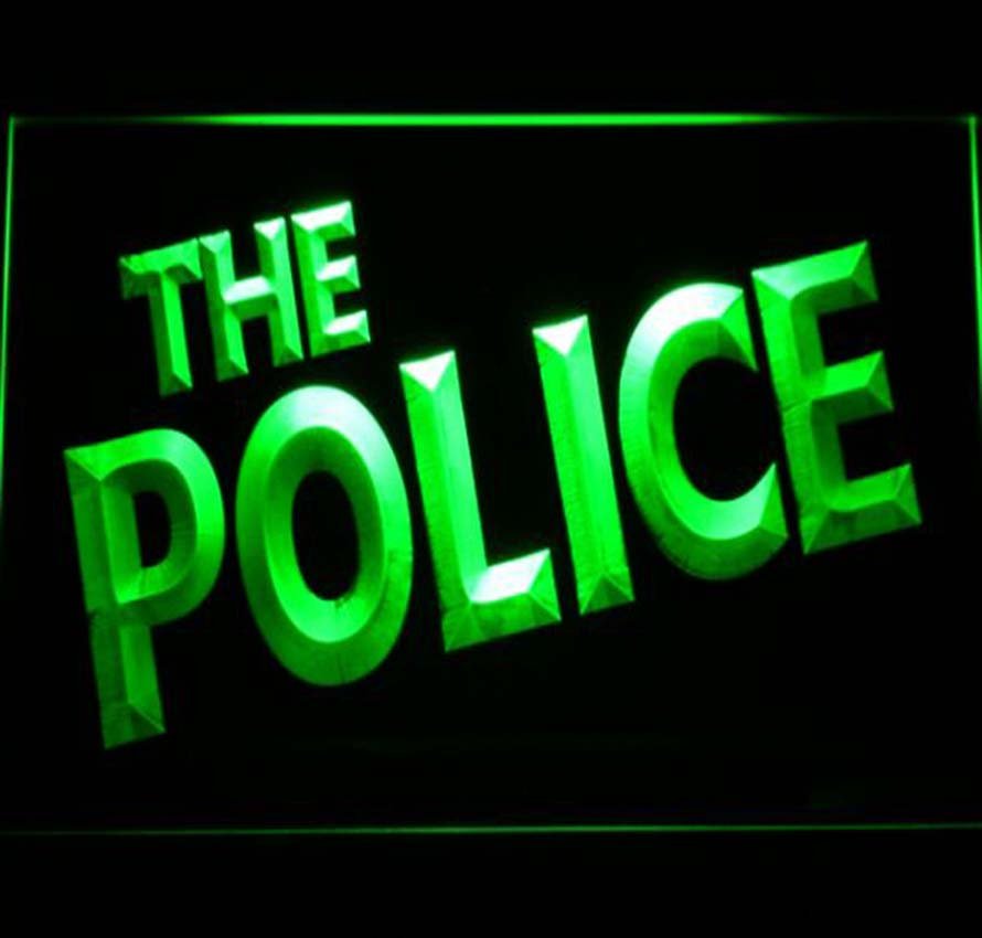 The Police Led Neon Sign Home Decor, Office, Room, Craft Art