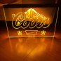 Coors Beer Bar Led Neon Sign Hang Wall Home Decor Craft Glowing