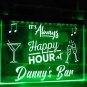 Happy Hour Bar Sign Led Neon Customized Illuminated Bar Signs Bar Decor Lights