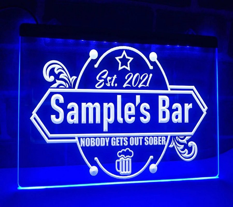 Nobody Gets Out Sober Sign Led Neon Customized Illuminated Bar Signs Lights