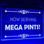 Now Serving Mega Pints Led Neon Illuminated Bar Signs, Decor Lights Bar Pub
