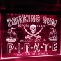 Drinking Rum Makes You a Pirate Illuminated Led Neon Sign, Home Decor Craft